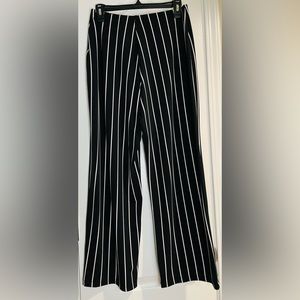 Alfani Black Striped Pants Size Petite Large